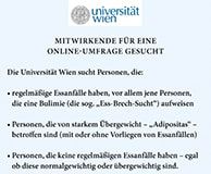 Universität Wien: Hilfe bei einer Online-Umfrage!